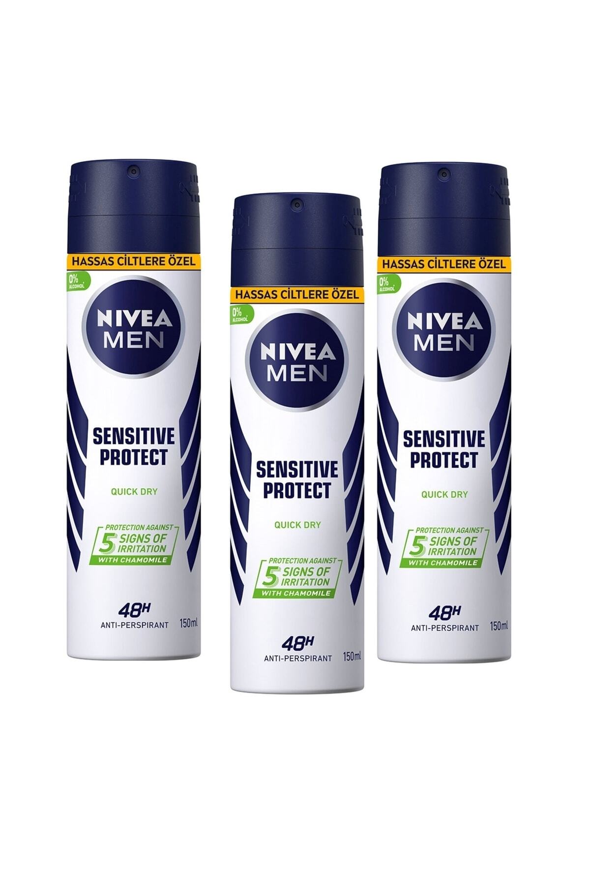 Deodorant Erkek 150ml Sensitive Protect X 3 Adet