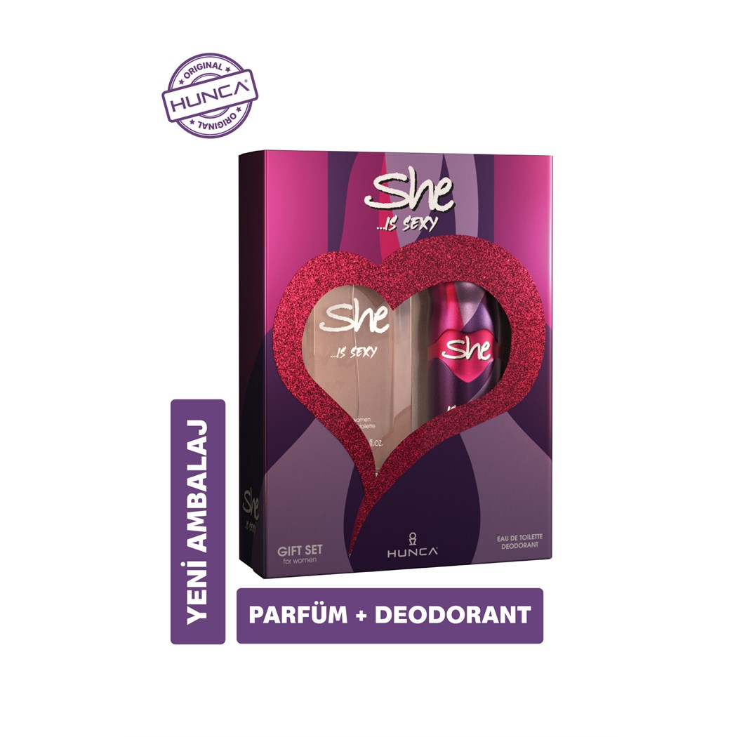 Sexy Kadın Parfüm Seti ( 50 ml Edt Parfüm + 150 ml Deodorant )