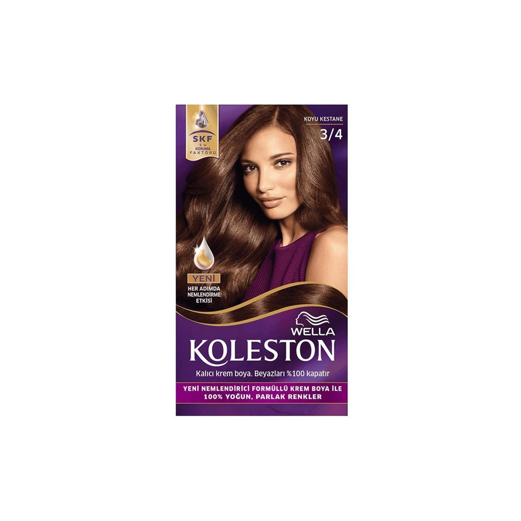 Koleston Kit Saç Boyası 3/4 Koyu Kestane