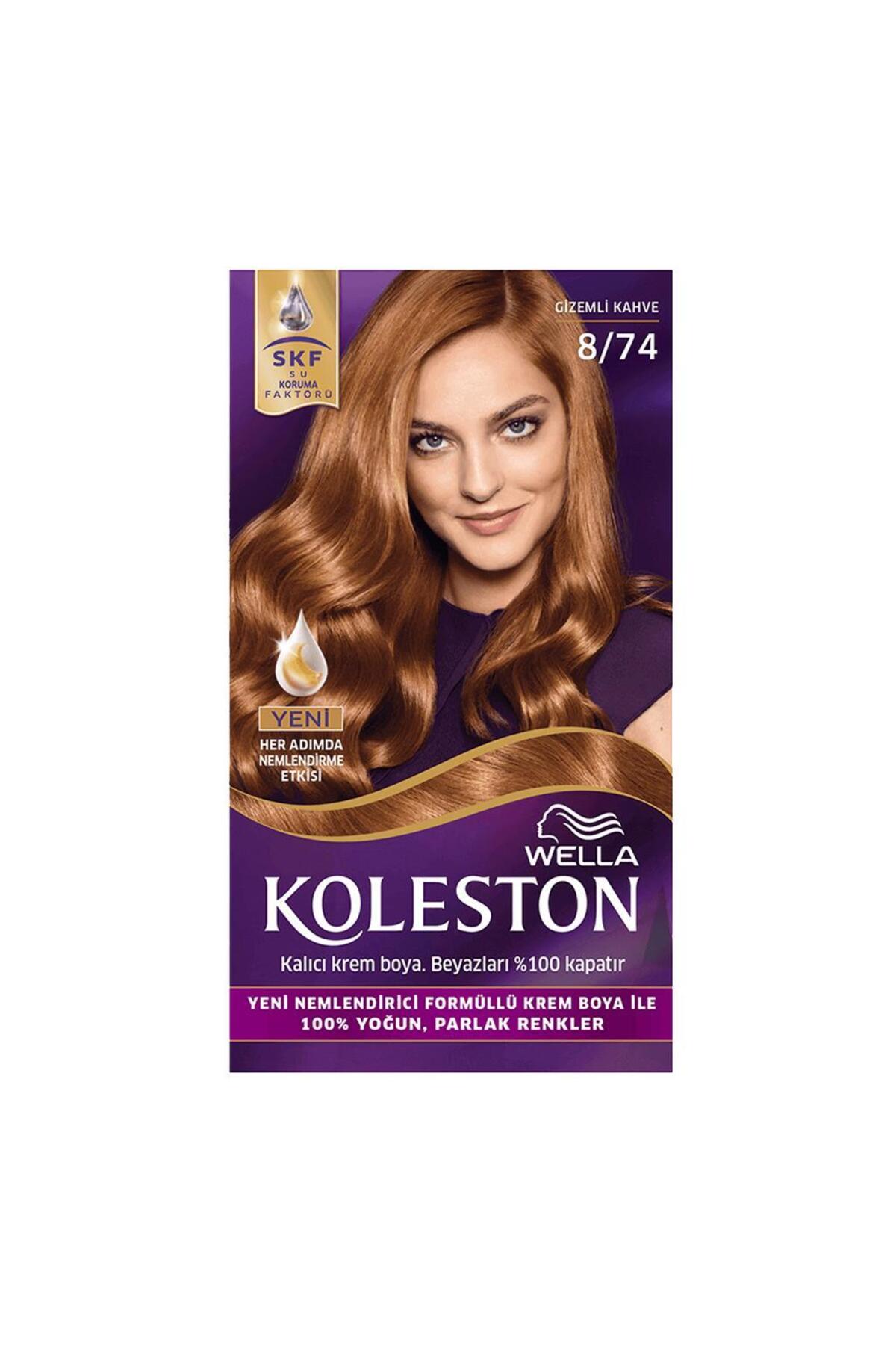 Koleston Kit Saç Boyası 8/74 Gizemli Kahve