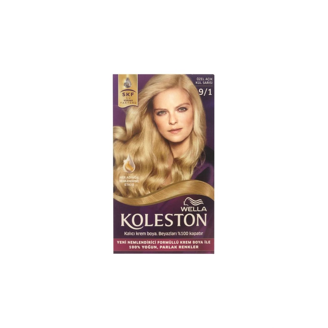 Koleston Kit Saç Boyası 9/1 Özel Açık Küllü Sarı