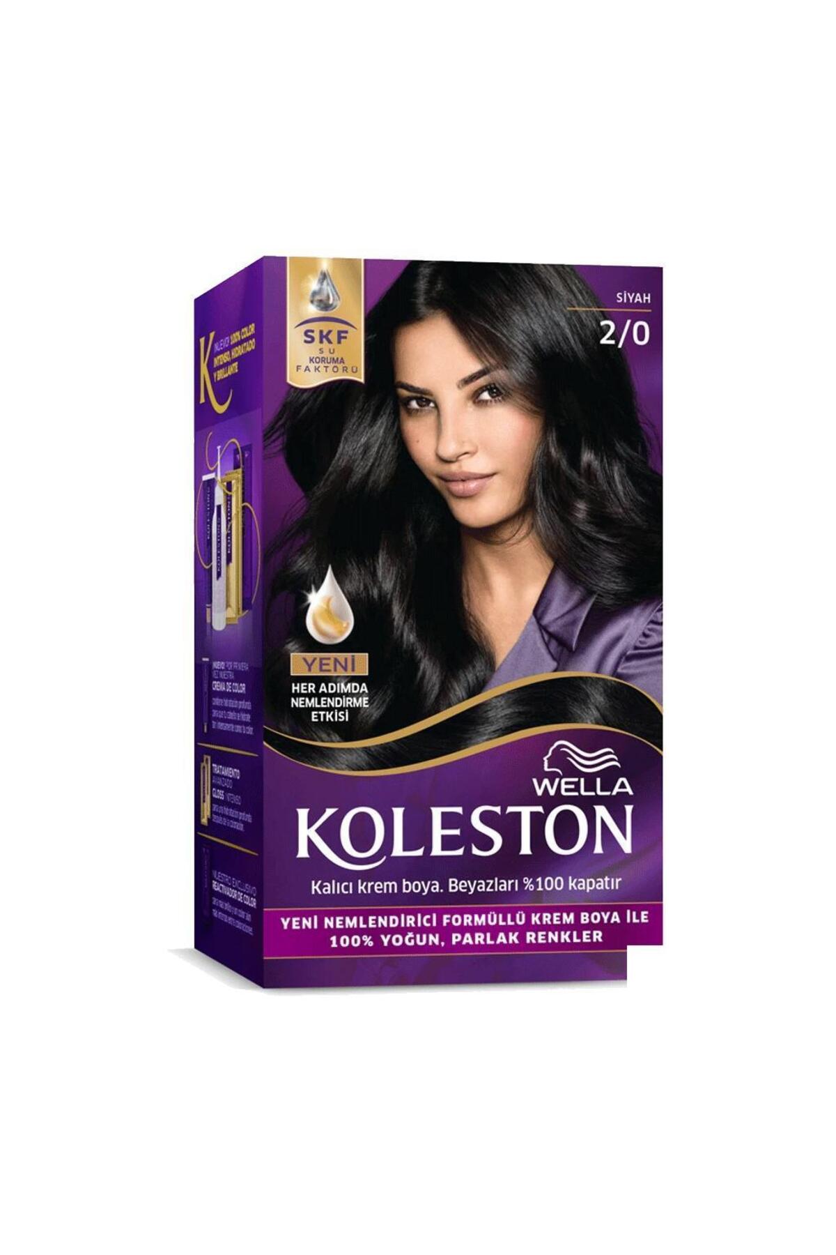 Koleston Kit Saç Boyası 2/0 Siyah