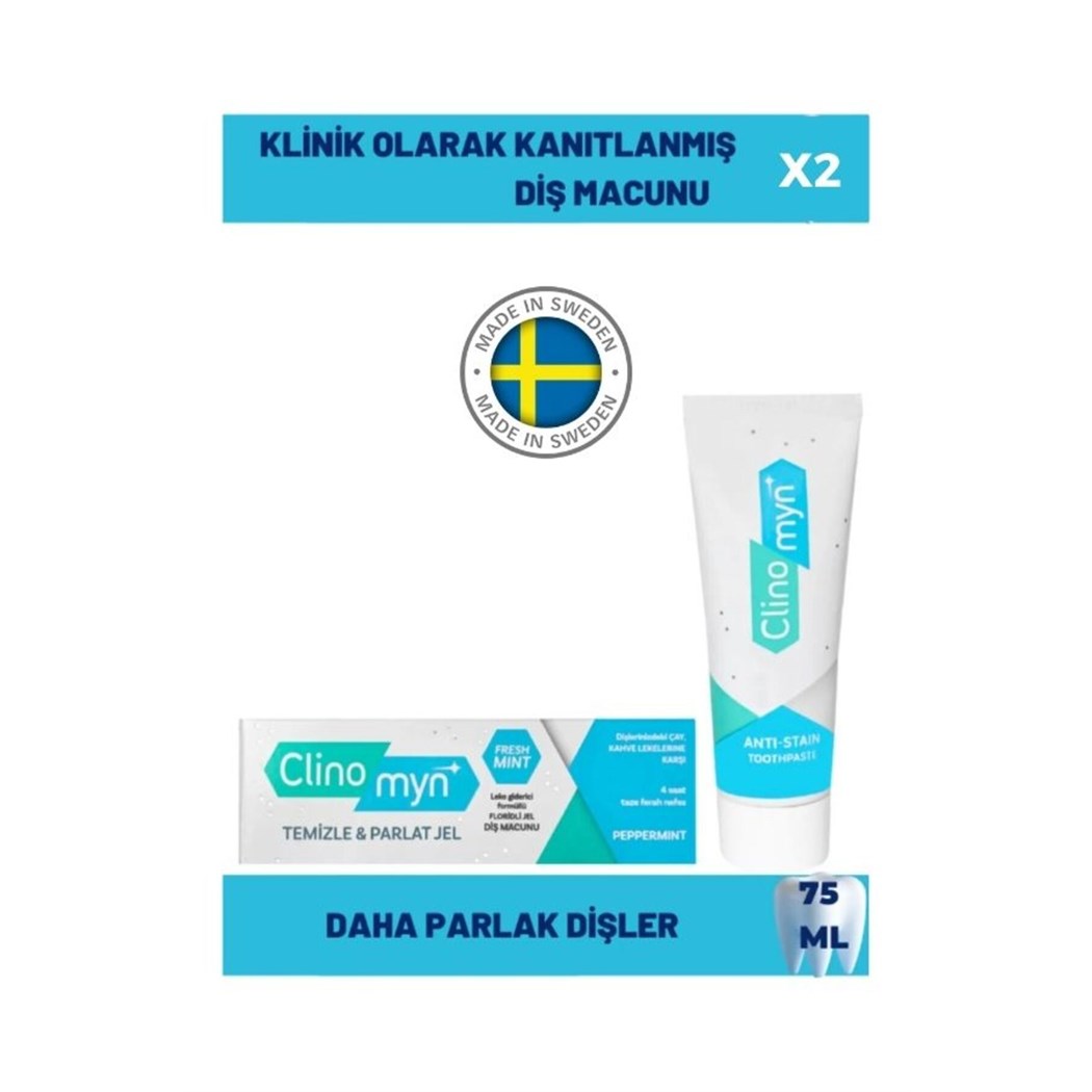 Fresh Diş Beyazlatan Ve Parlatan Jel Diş Macunu 75 ml X 2 Adet