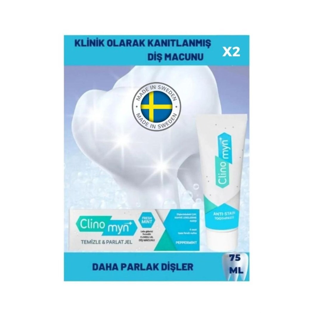 Fresh Diş Beyazlatan Ve Parlatan Jel Diş Macunu 75 ml X 2 Adet