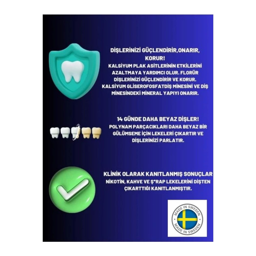 Sigara Içenler Için Smokers Diş Beyazlatan Leke Giderici Diş Macunu 75 ml 2 Adet
