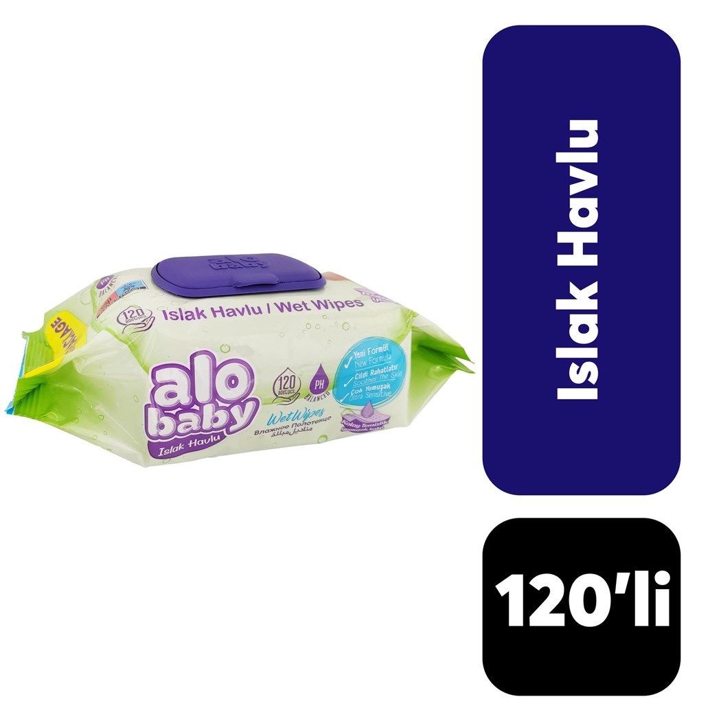 Alo Baby Islak Havlu 120 Adet