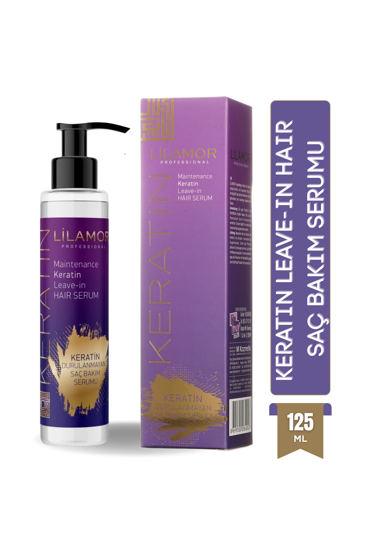 Keratin Durulanmayan Saç Bakım Serumu 125 ml