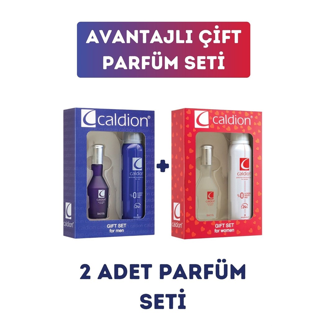 Avantajlı Çift Parfüm Seti ( 2 Adet Parfüm 50 ml 2 Adet Deodorant 150 ml )