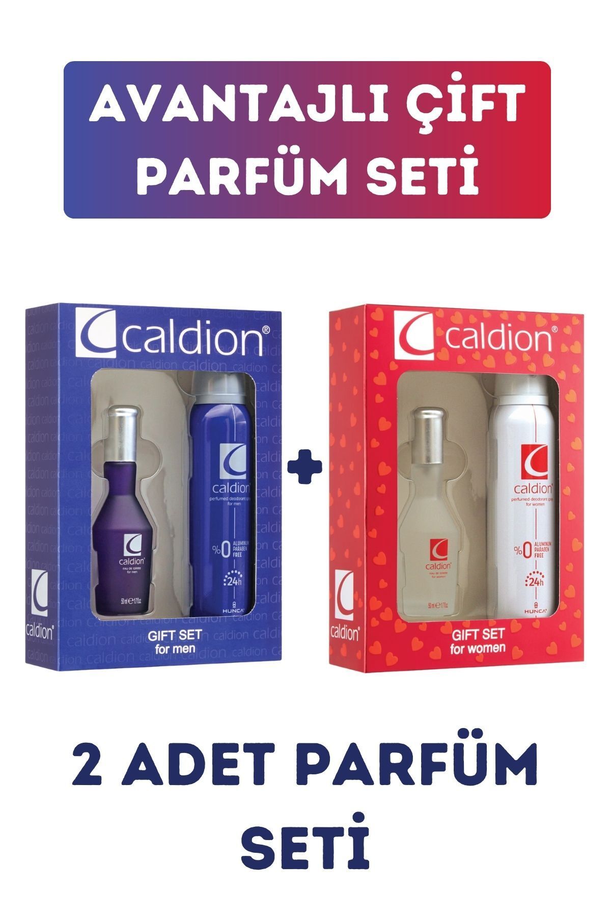 Avantajlı Çift Parfüm Seti ( 2 Adet Parfüm 50 ml 2 Adet Deodorant 150 ml )