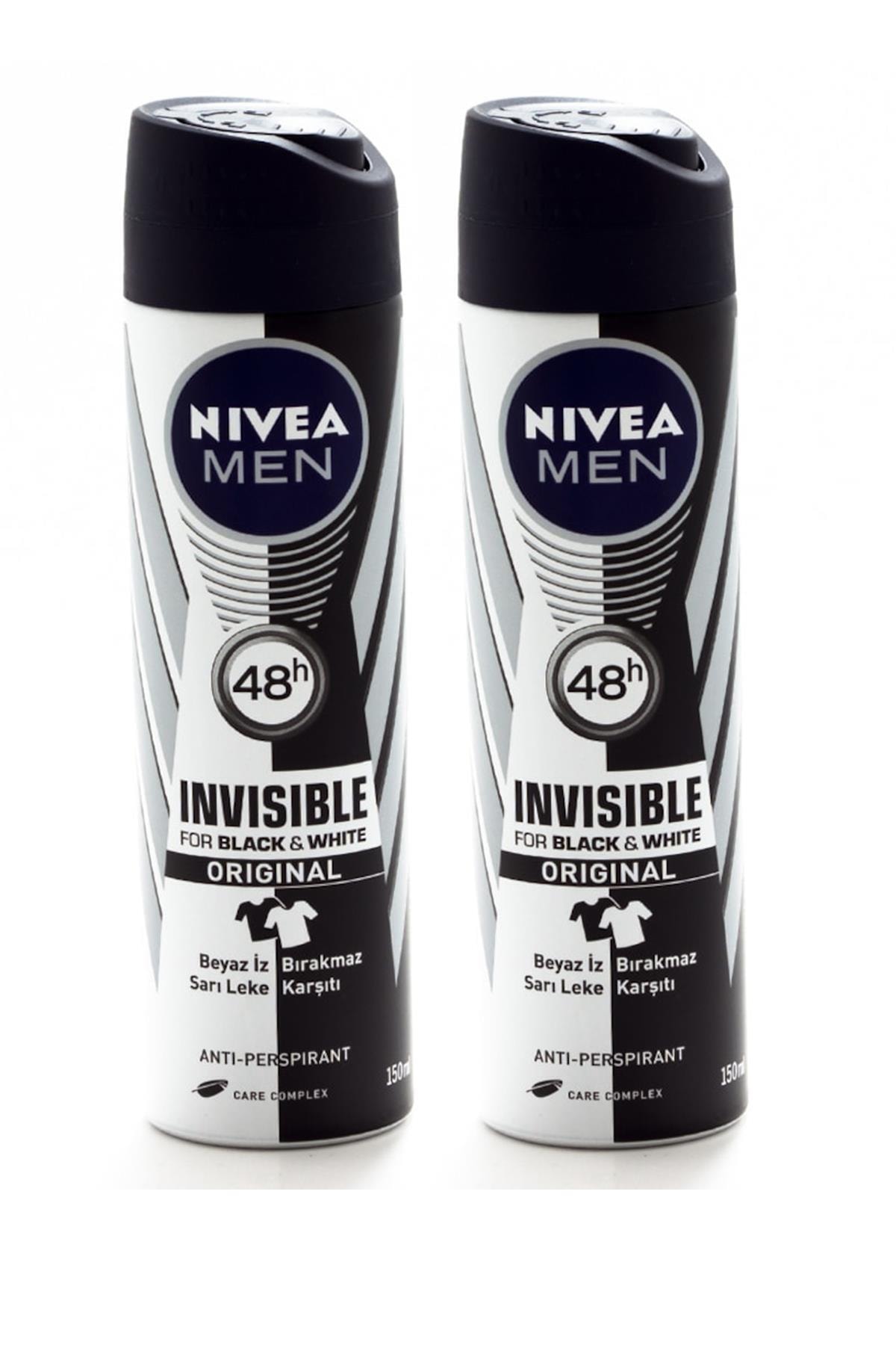 Deodorant Sprey Invisible Black&white Power 150ml.erkek X 2 Adet