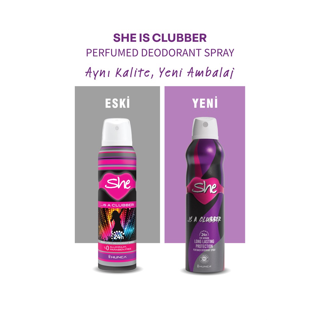Clubber Kadın Deodorant ( 3 Adet X 150 ml )