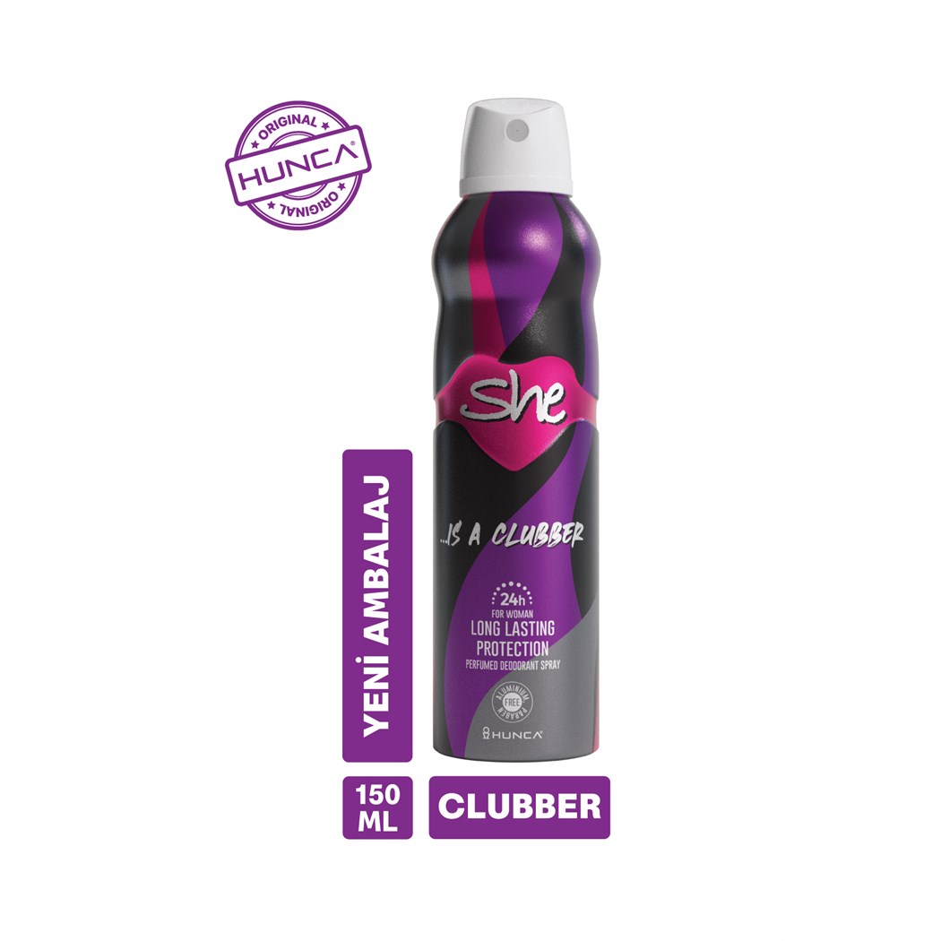 Clubber Kadın Deodorant ( 3 Adet X 150 ml )