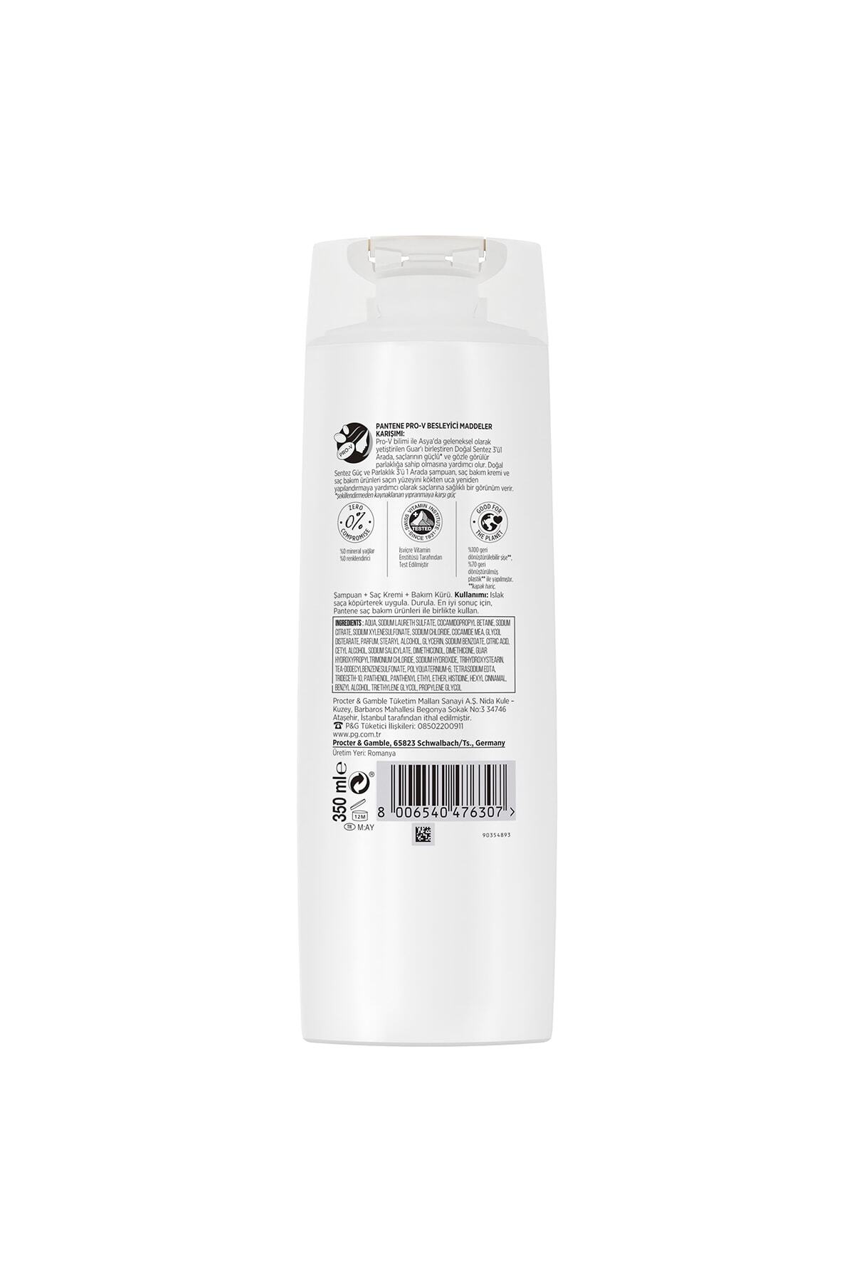 350 Ml Şampuan Güçlü ve Parlak 3'ü 1 Arada