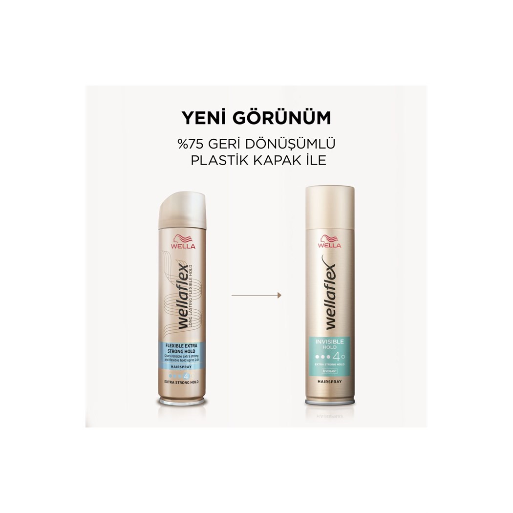 Wellaflex Invisible Hold Görünmez Tutuş Sağlayan Saç Spreyi Extra Strong Hold - 250 ml