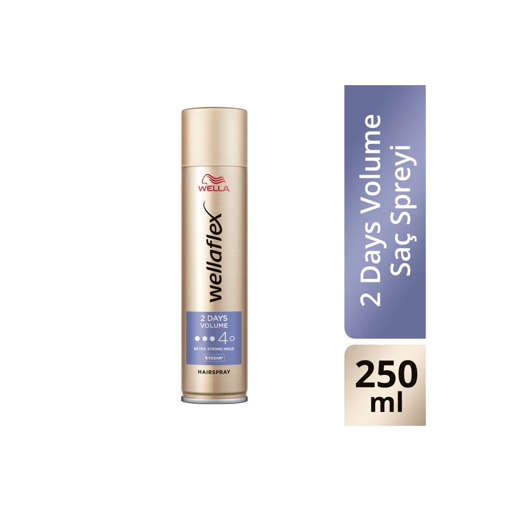 Wellaflex 2 Days Volume 2 Gün Boyunca Hacim Veren Saç Spreyi Extra Strong Hold - 250 ml
