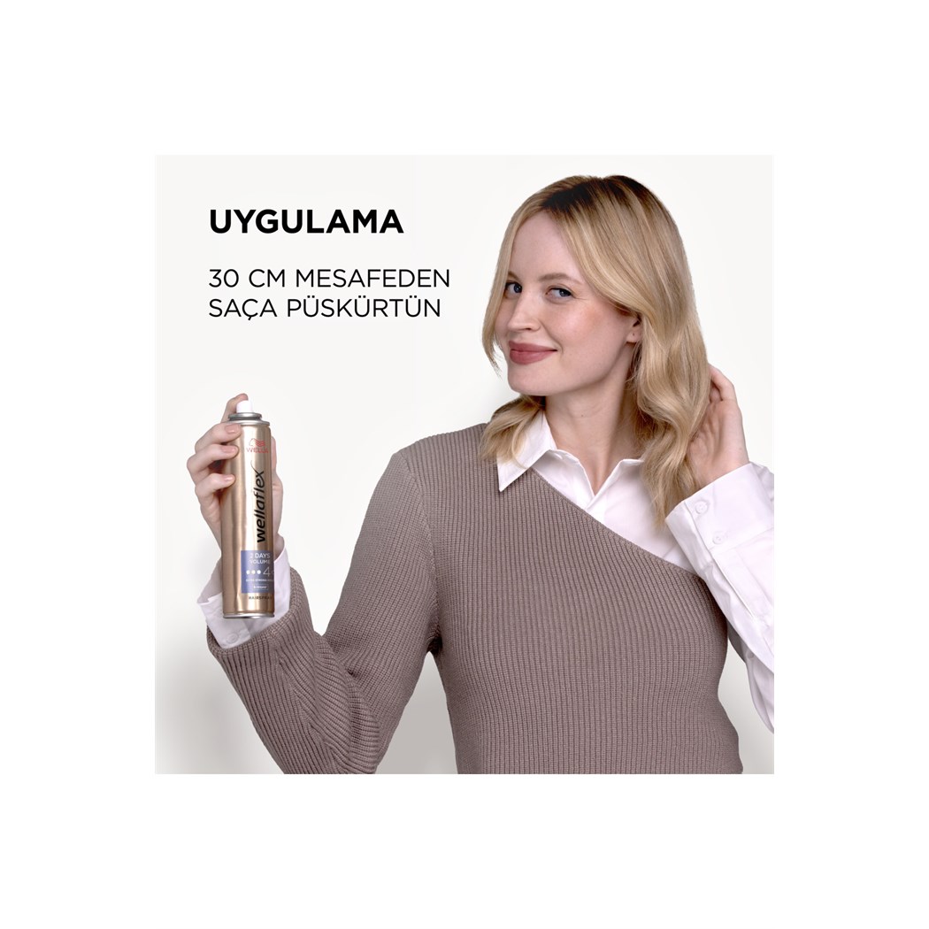 Wellaflex 2 Days Volume 2 Gün Boyunca Hacim Veren Saç Spreyi Extra Strong Hold - 250 ml