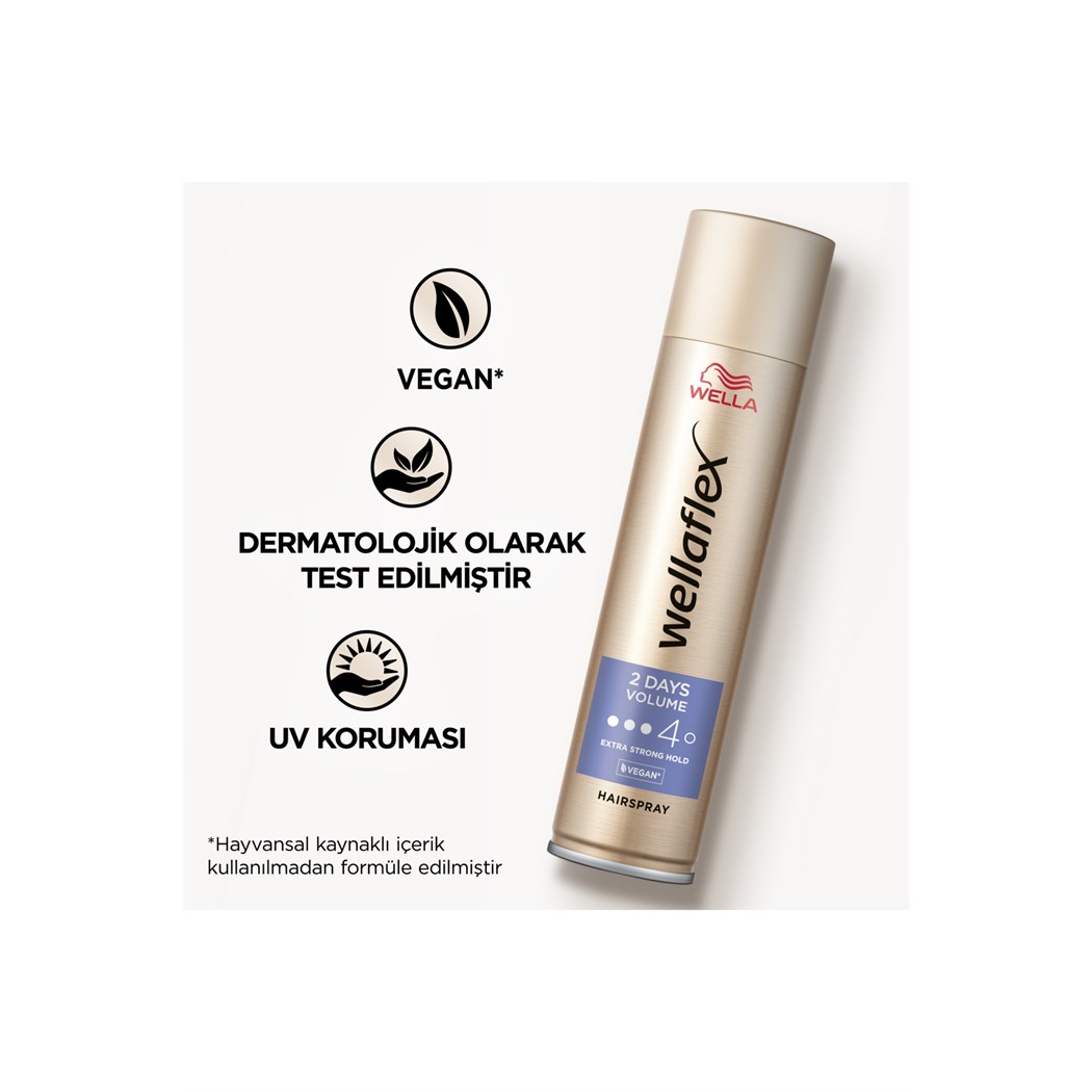 Wellaflex 2 Days Volume 2 Gün Boyunca Hacim Veren Saç Spreyi Extra Strong Hold - 250 ml