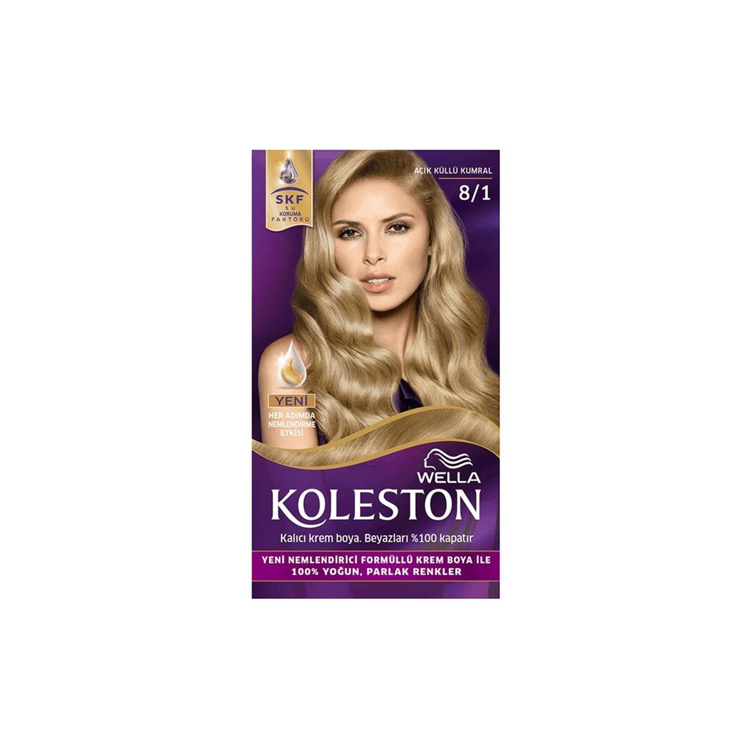 Koleston Kit Saç Boyası 8/1 Açık Küllü Kumral