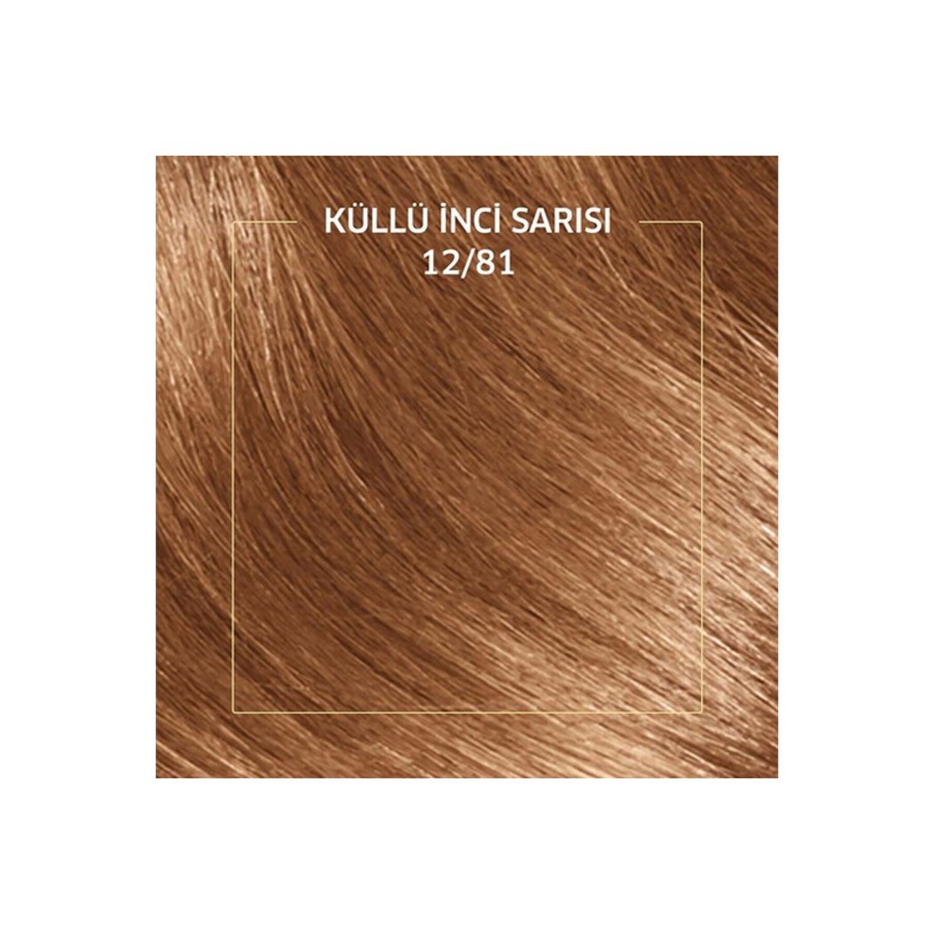 Kit Saç Boyası 12/81 Küllü İnci Sarısı