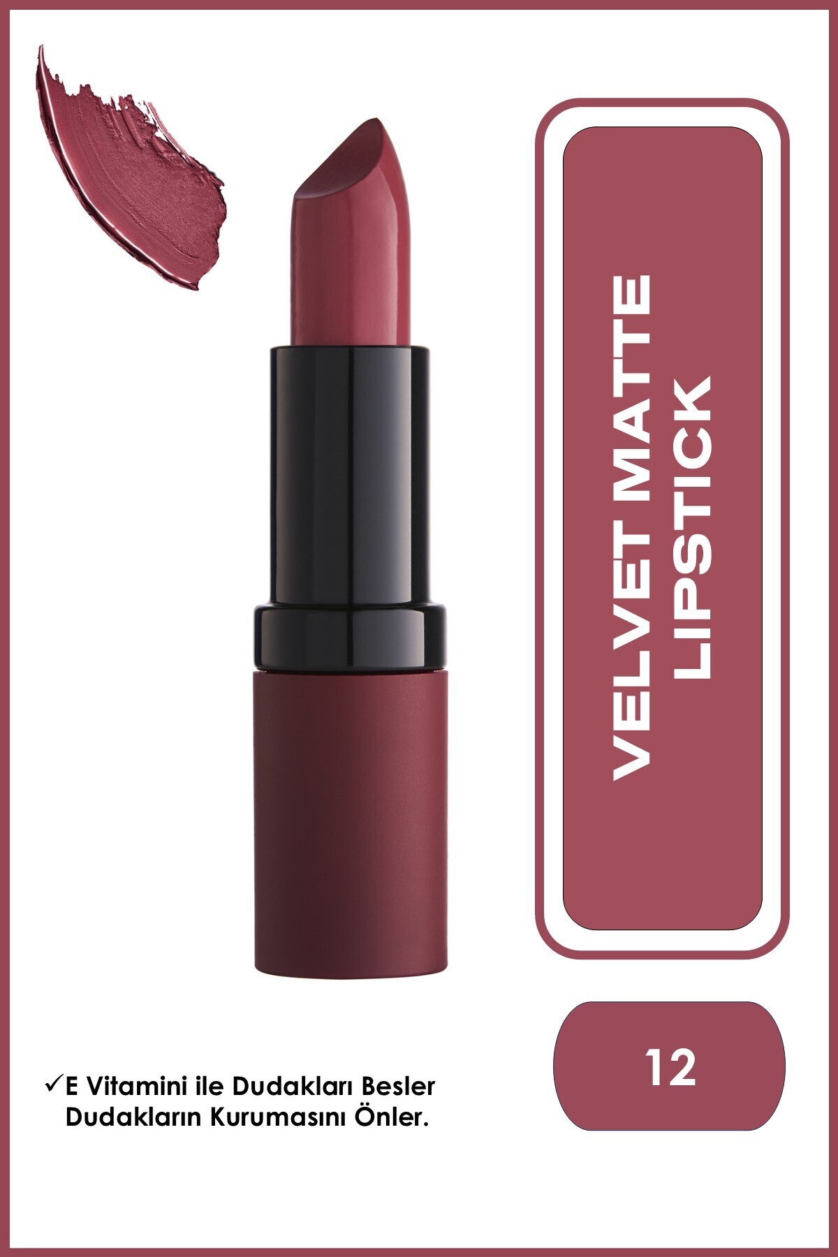 VELVET MATTE LIPSTICK NO.12-
