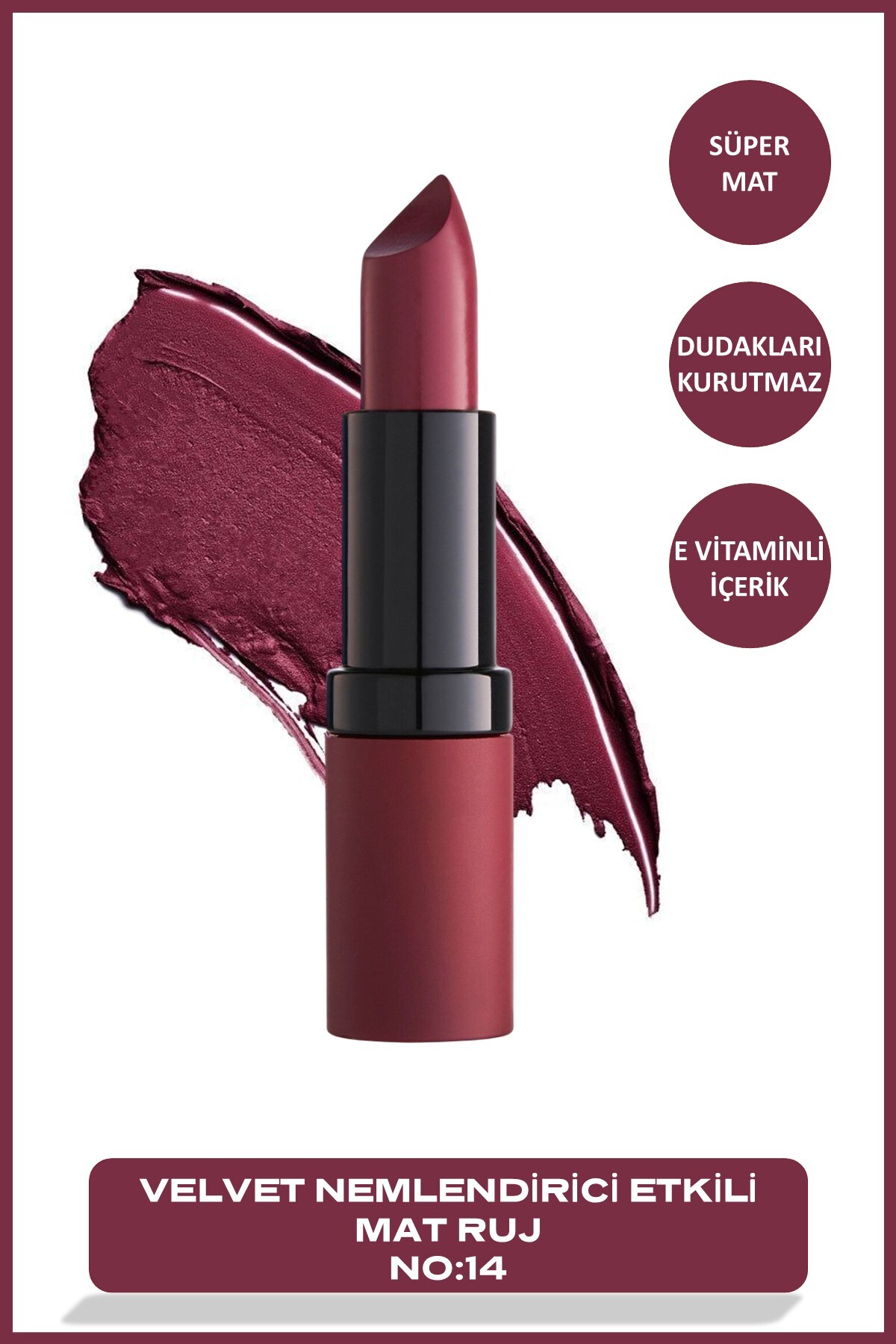 Velvet Matte Lipstick 14 Velvet Mat Ruj 4,2 g