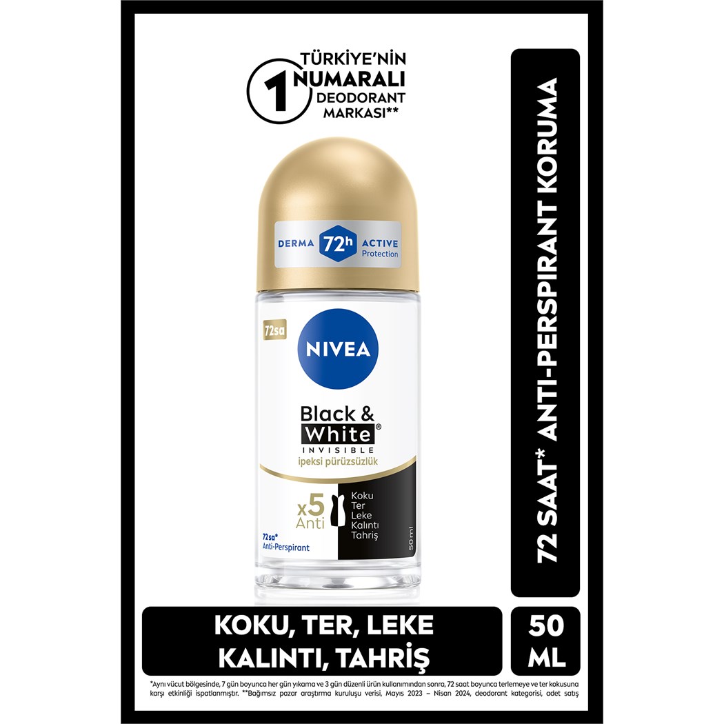 BLACK WHİTE IPEKSİ PÜRÜSZ ROLL 50ML-