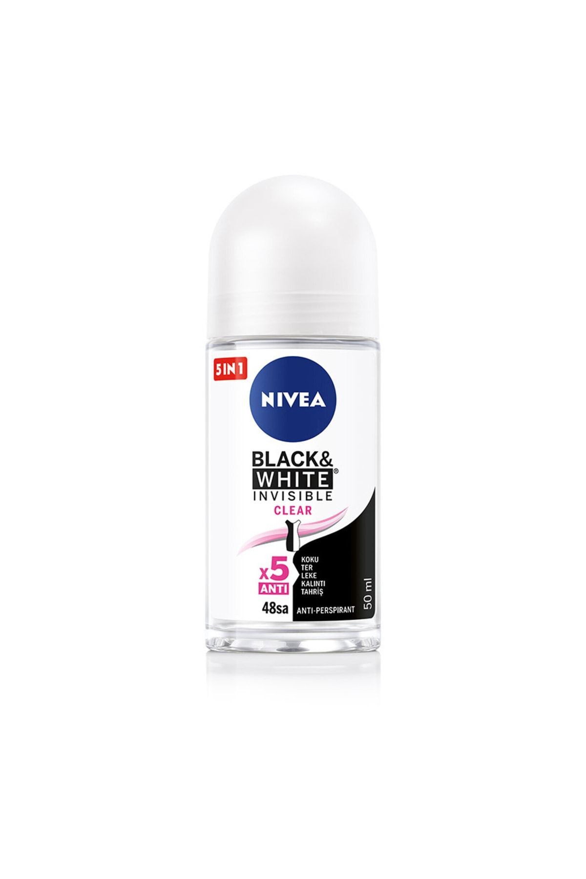 Roll-on Kadın 50 ML.Invisible Black&W Clear