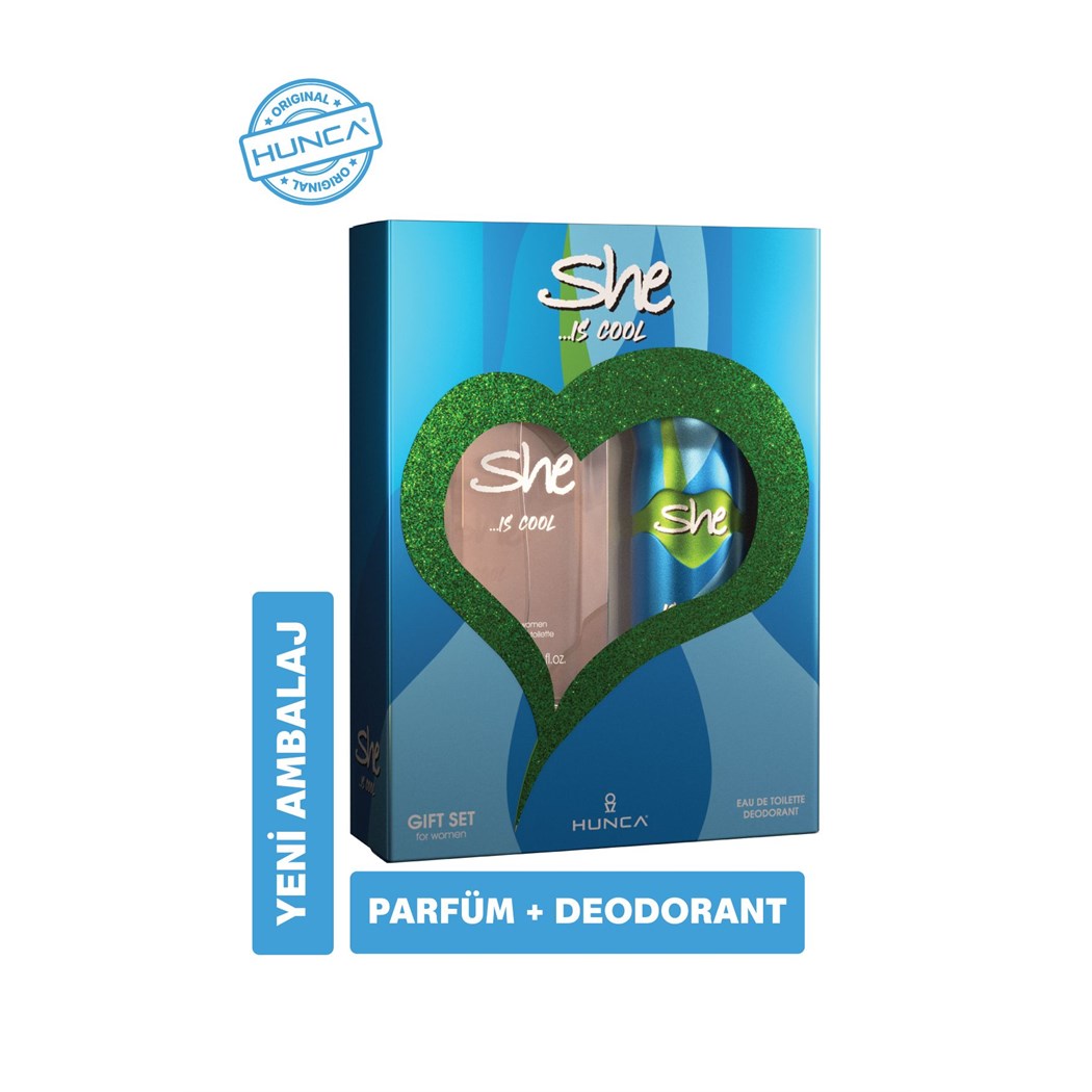 Cool Kadın Parfüm Seti ( 50 ml Edt Parfüm 150 ml Deodorant )