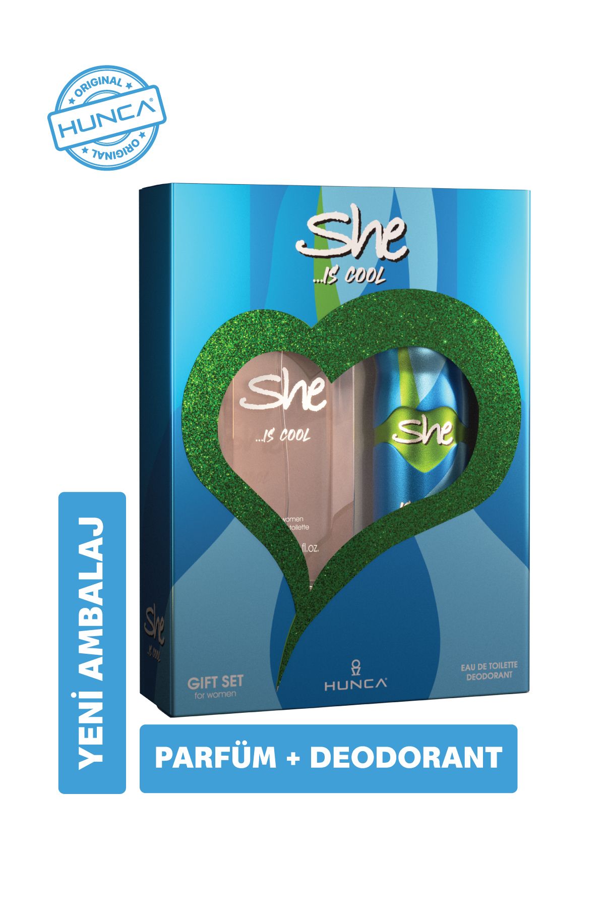 Cool Kadın Parfüm Seti ( 50 ml Edt Parfüm 150 ml Deodorant )