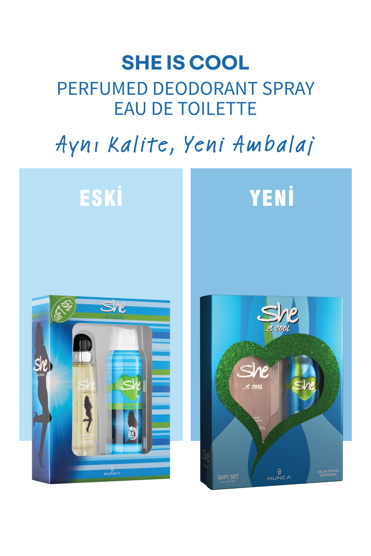 Cool Kadın Parfüm Seti ( 50 ml Edt Parfüm 150 ml Deodorant )