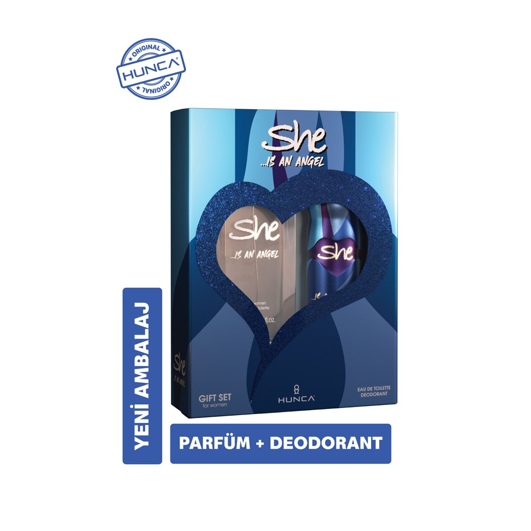 Angel Kadın Parfüm Seti ( 50 ml Edt Parfüm 150 ml Deodorant)