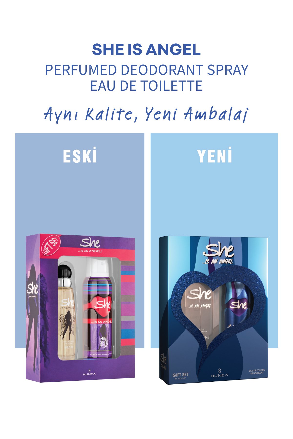 Angel Kadın Parfüm Seti ( 50 ml Edt Parfüm 150 ml Deodorant)