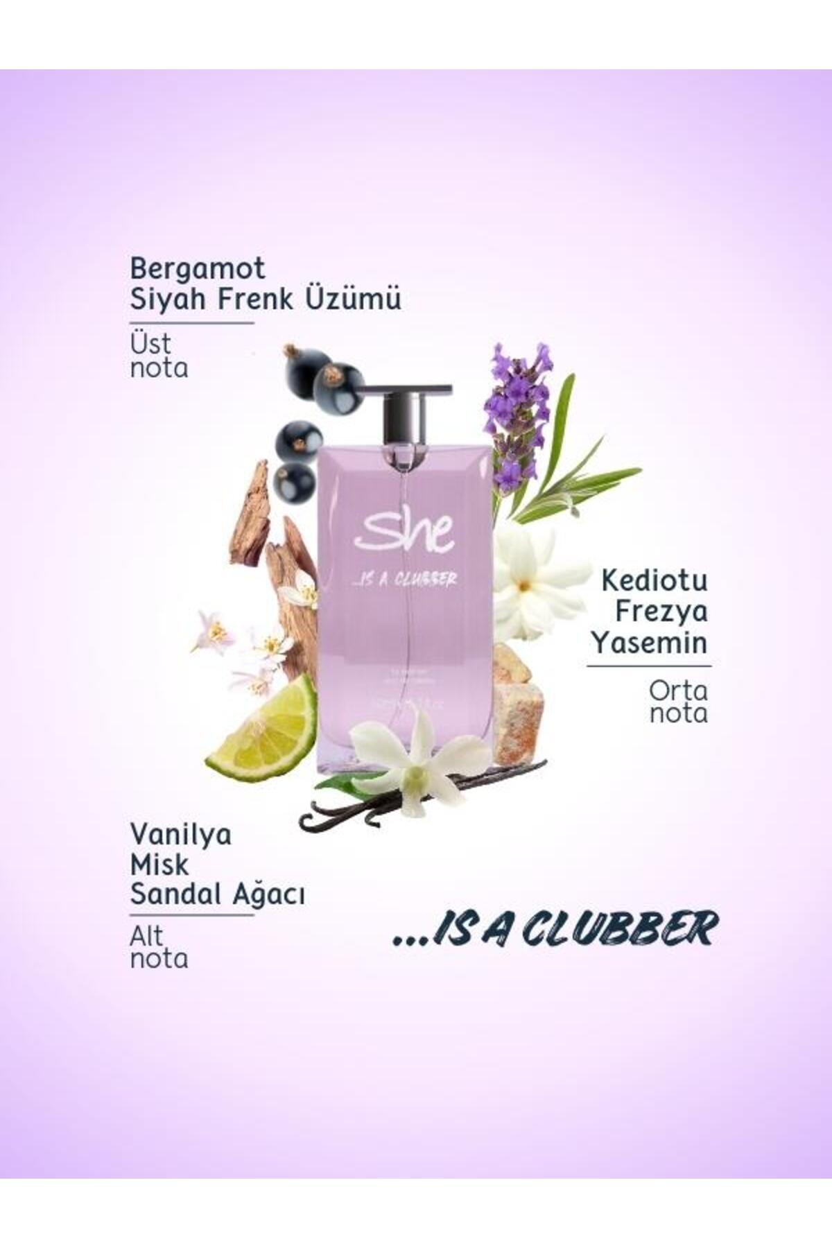 Clubber Kadın Parfüm Seti ( 50 ml Edt Parfüm 150 ml Deodorant)