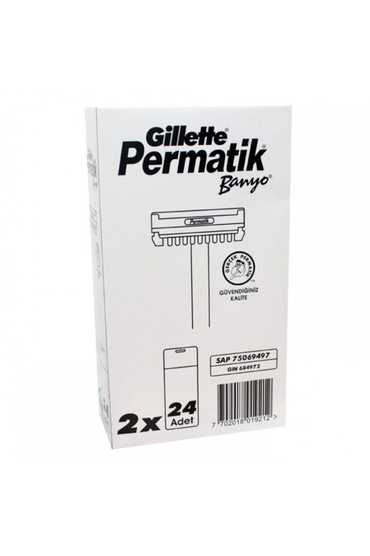 Permatik Banyo Tıraş Bıçağı 48'li Kartela