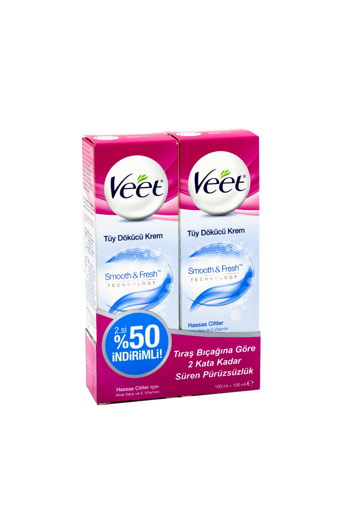 Ağda Tüy Dökücü Krem Hassas Cilt 2 Adet