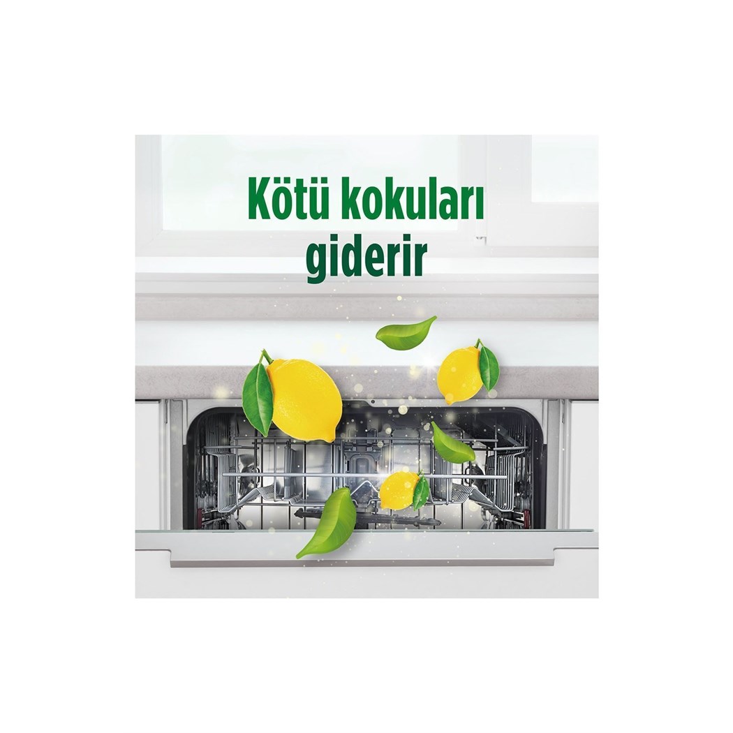 Bulaşık Makinesi Temizleyici, Kolay Temizlik, Limon Kokulu, 2 Kapsül