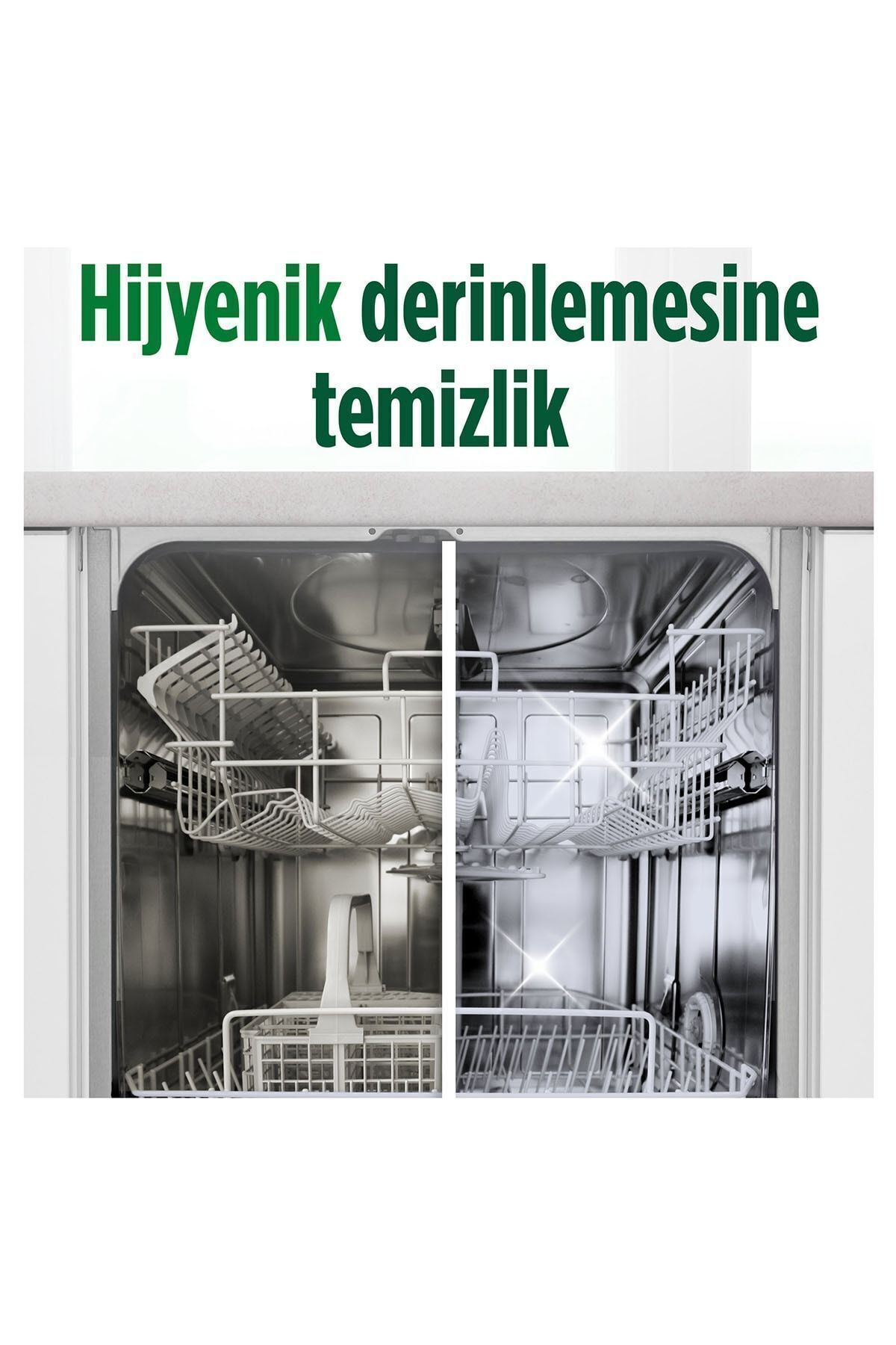 Bulaşık Makinesi Temizleyici, Kolay Temizlik, Limon Kokulu, 2 Kapsül