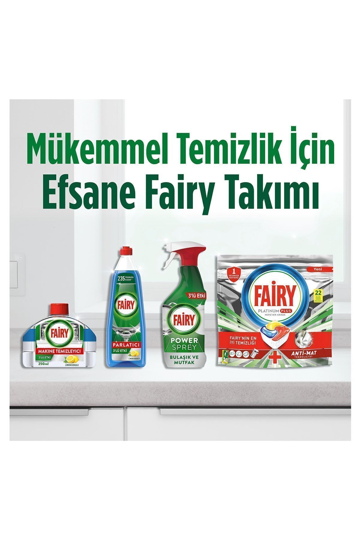 Bulaşık Makinesi Temizleyici, Kolay Temizlik, Limon Kokulu, 2 Kapsül