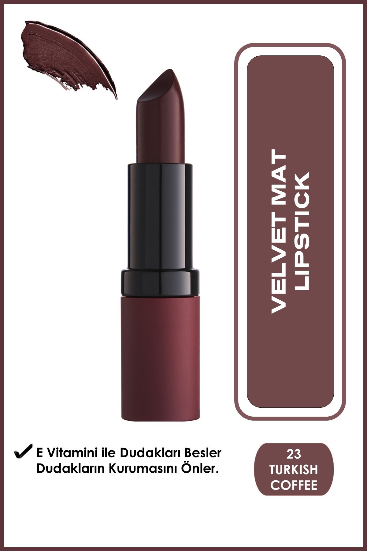 MAT RUJ - VELVET MATTE LİPSTİCK NO:23-