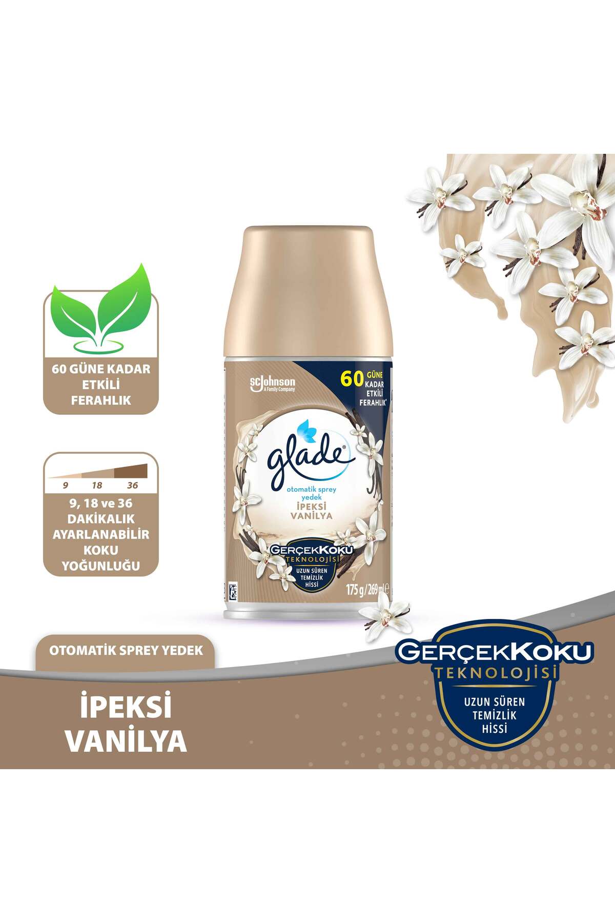 Otomatik Sprey Yedek İpeksi Vanilya 269ml 1 Yedek