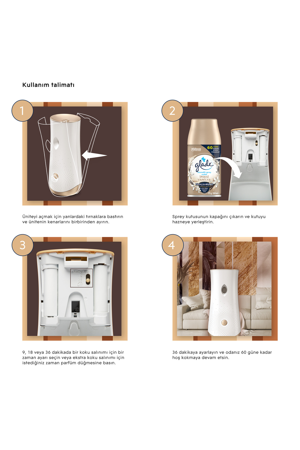 Otomatik Sprey Yedek İpeksi Vanilya 269ml 1 Yedek