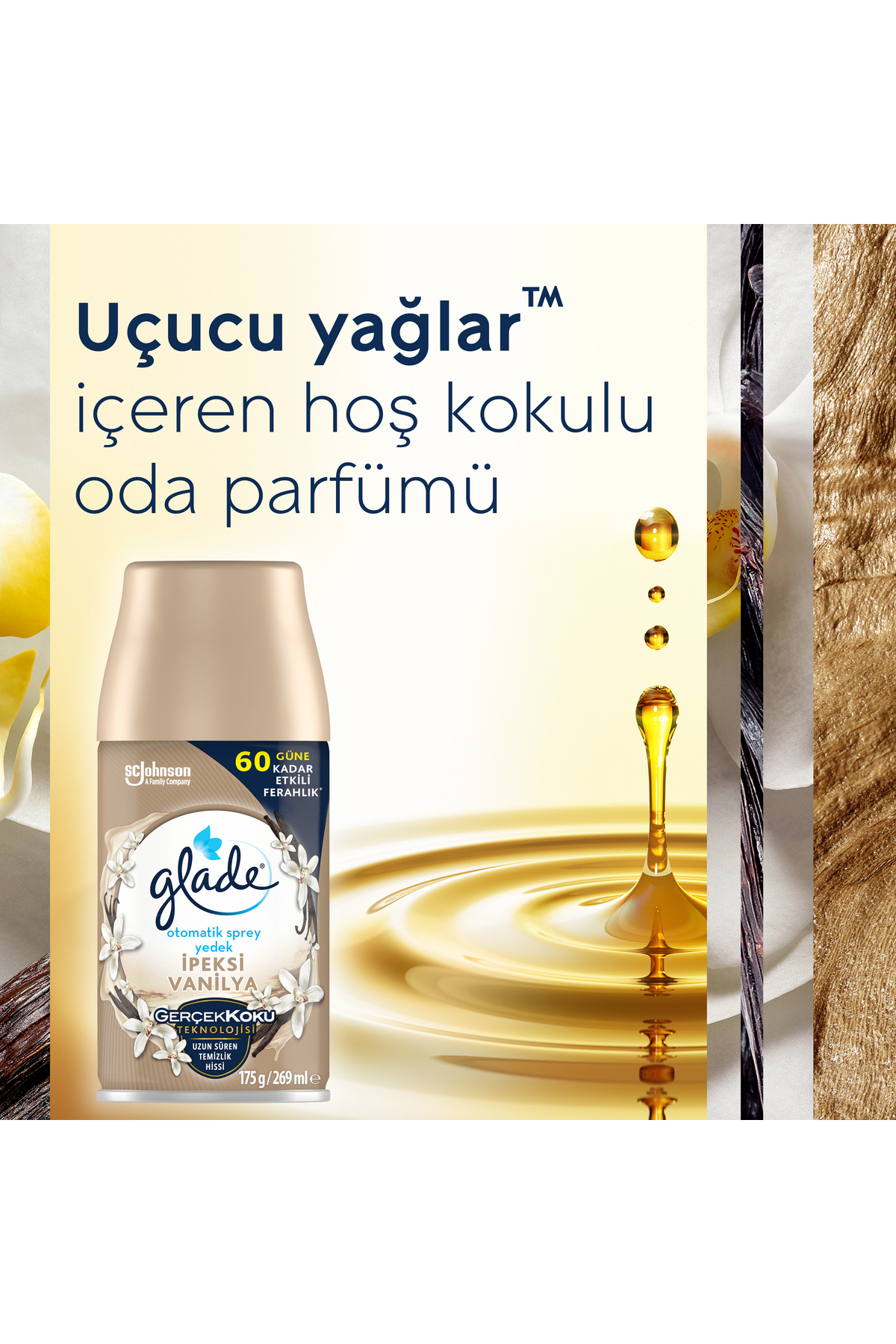 Otomatik Sprey Yedek İpeksi Vanilya 269ml 1 Yedek