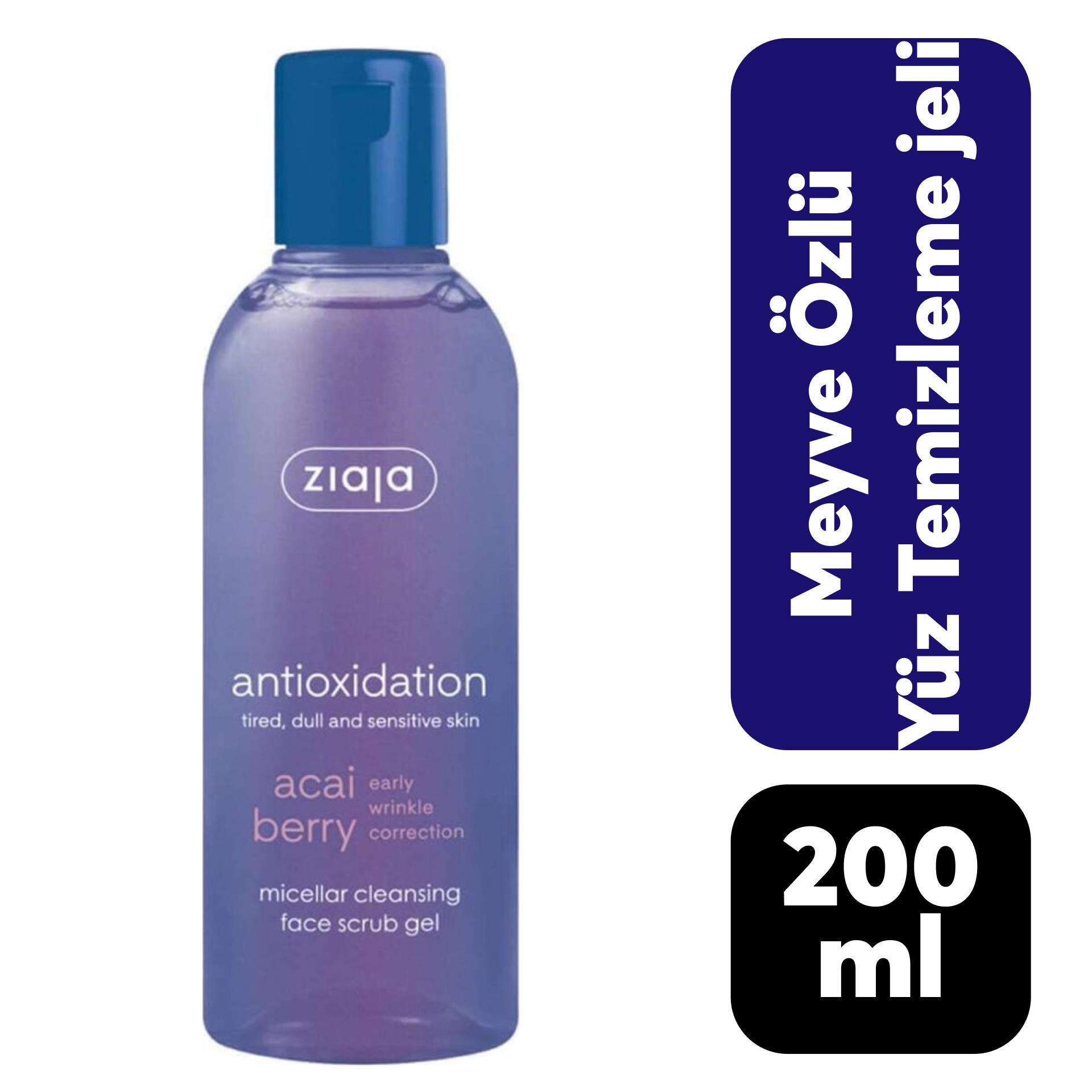 Ziaja Yüz Temizleme Jeli 200 ml Acai Meyve Özlü