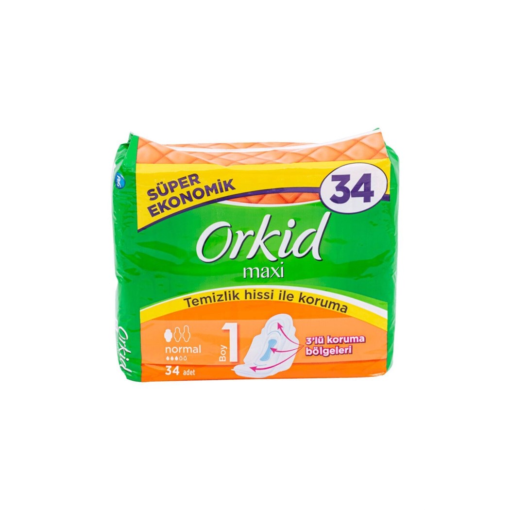 Maxi Hijyenik Ped Normal Süper Ekonomik Paket 34'lü