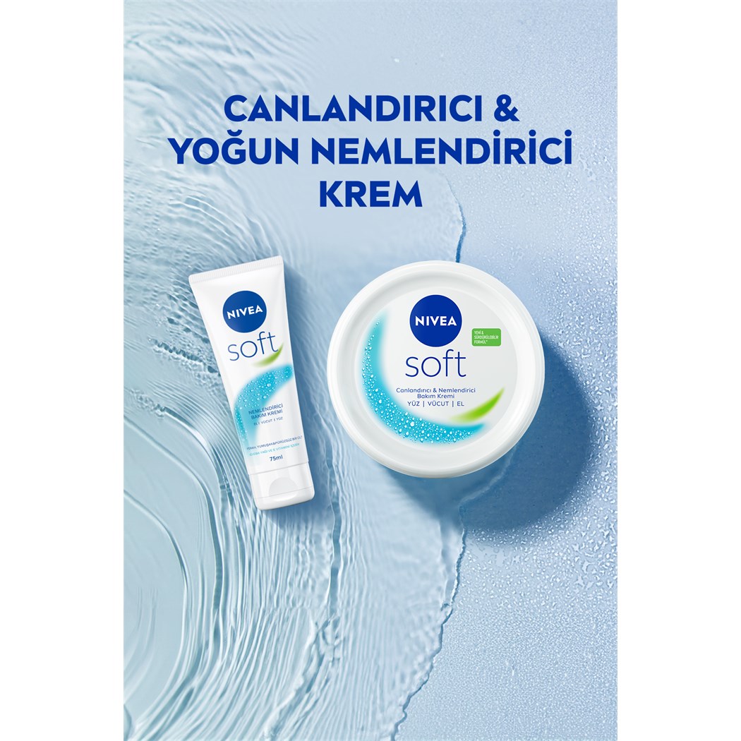 Soft Nemlendirici El ve Vücut Bakım Kremi 300ml, Jojoba Yağı, E Vitamini, Yumuşak Cilt Hissi, Hassas