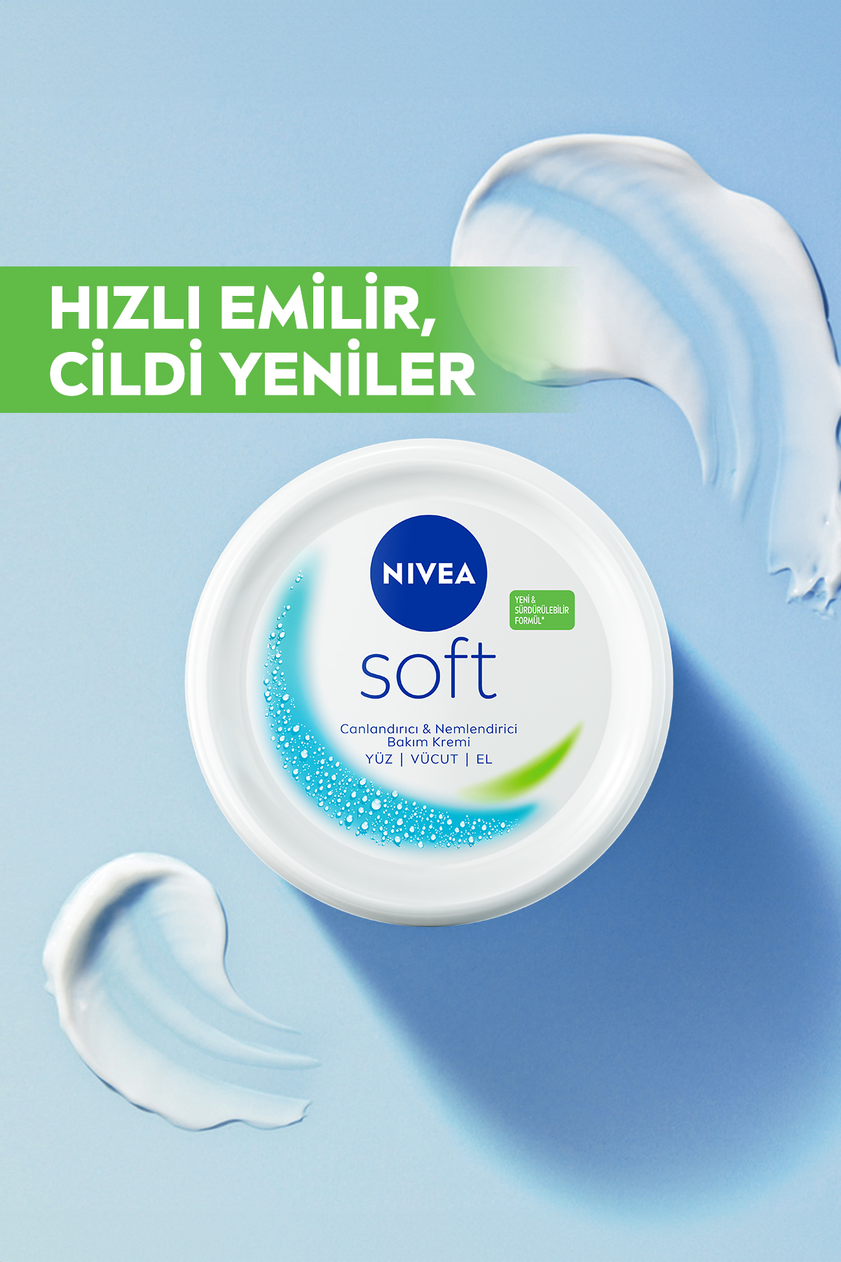 Soft Nemlendirici El ve Vücut Bakım Kremi 300ml, Jojoba Yağı, E Vitamini, Yumuşak Cilt Hissi, Hassas