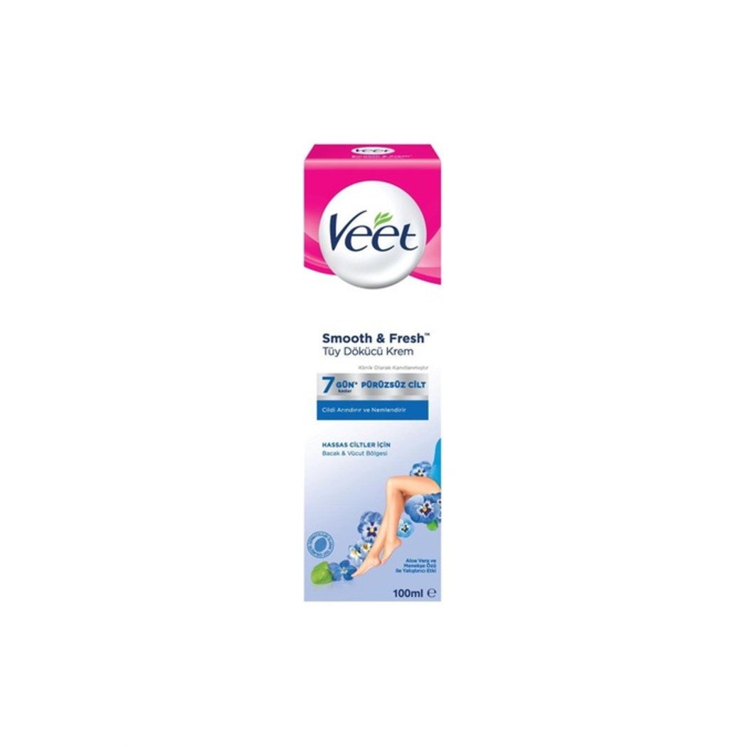 Tüy Dökücü Krem Mavi Hassas Ciltler Için 100 ml