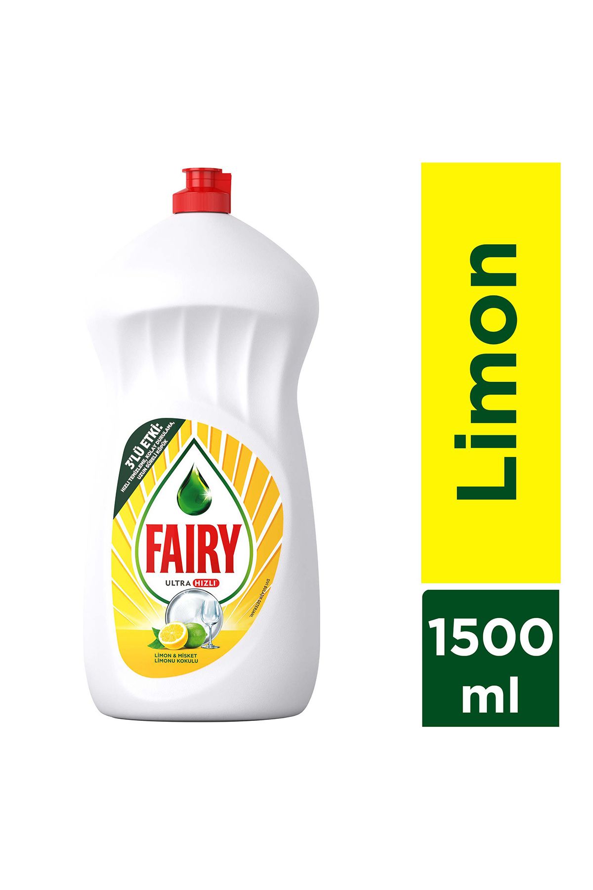 Temiz & Ferah Sıvı Bulaşık Deterjanı 1500 ml Limon Kokulu