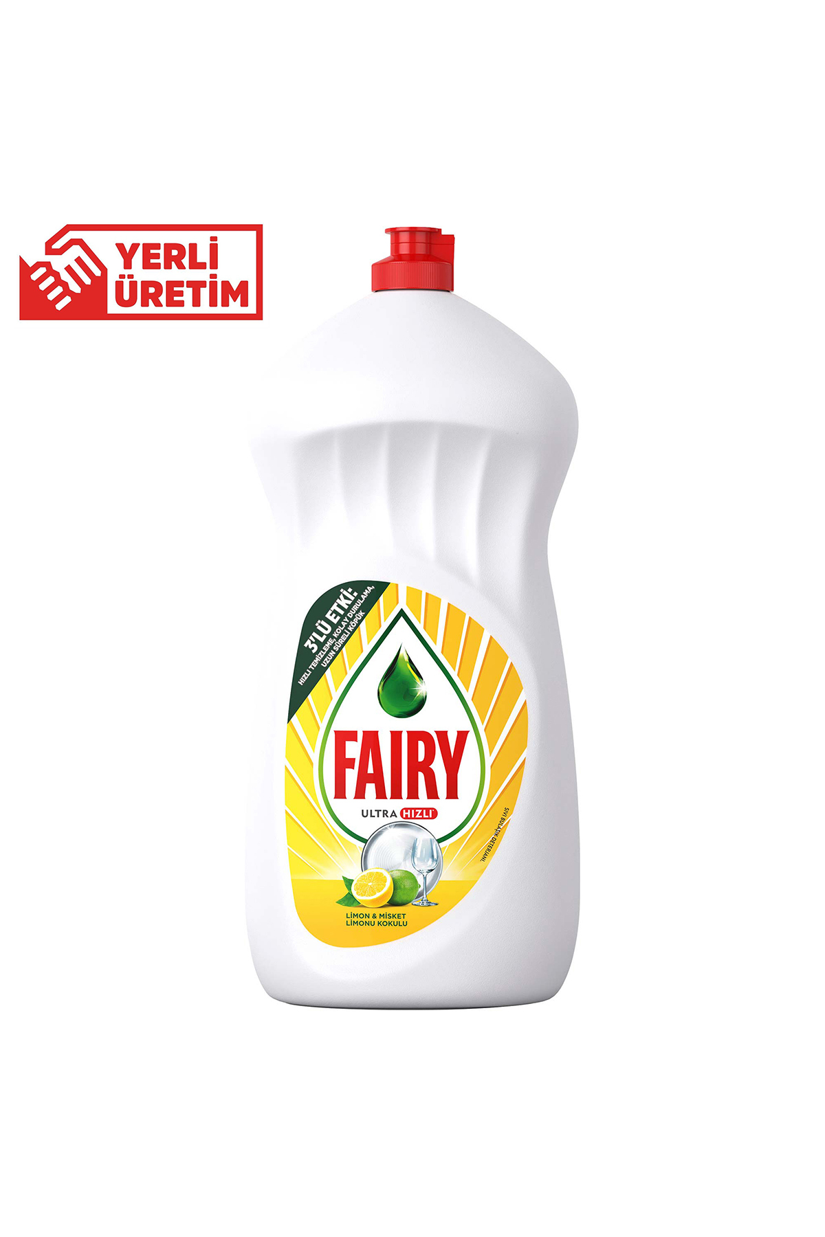 Temiz & Ferah Sıvı Bulaşık Deterjanı 1500 ml Limon Kokulu