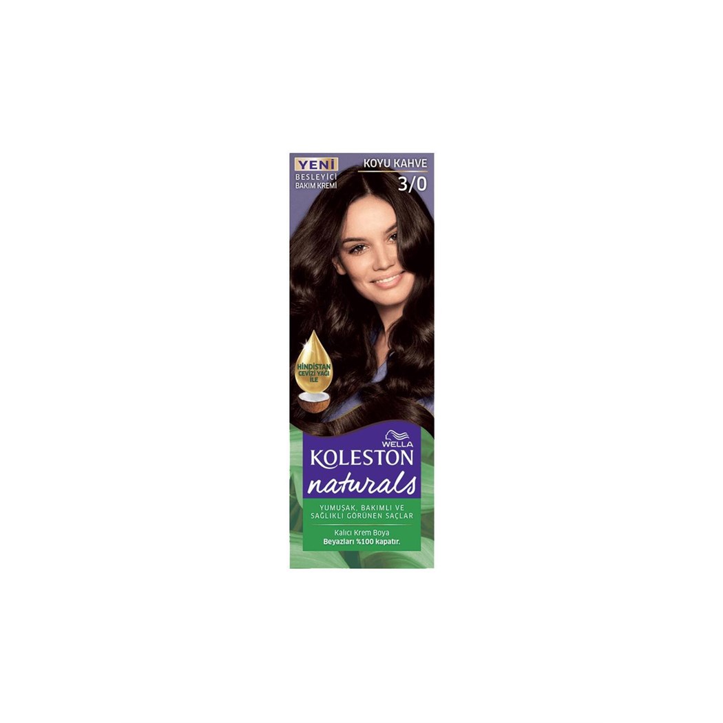 Koleston Saç Boyası Naturals 3/0 Koyu Kahve